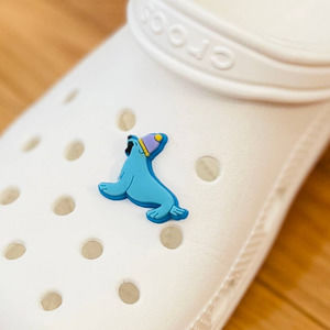 🐊 3 / $10 🐊 Cute Blue Seal Croc Jibbitz Shoe Charm